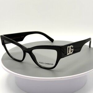 Dolce & Gabbana DG3378 501 Black Frames Demo Lens 53 17 145